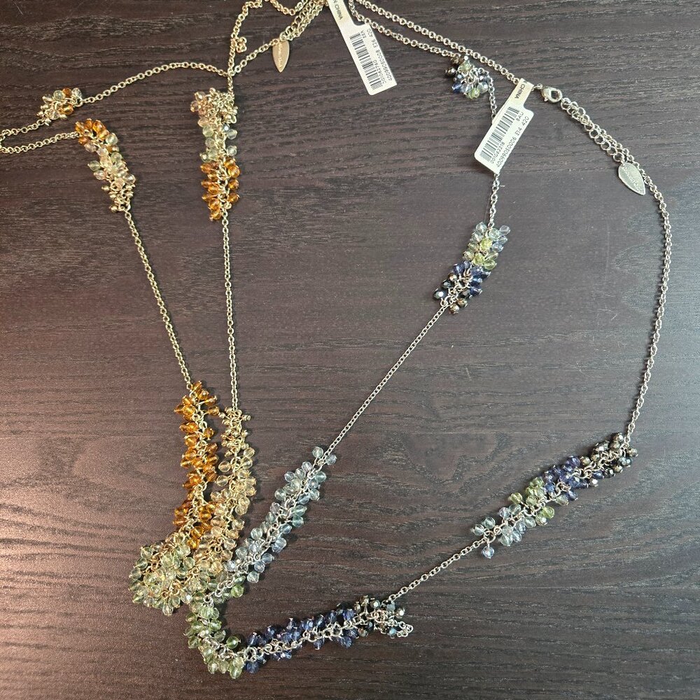New Cold water Creek ombre sparkle bee necklaces